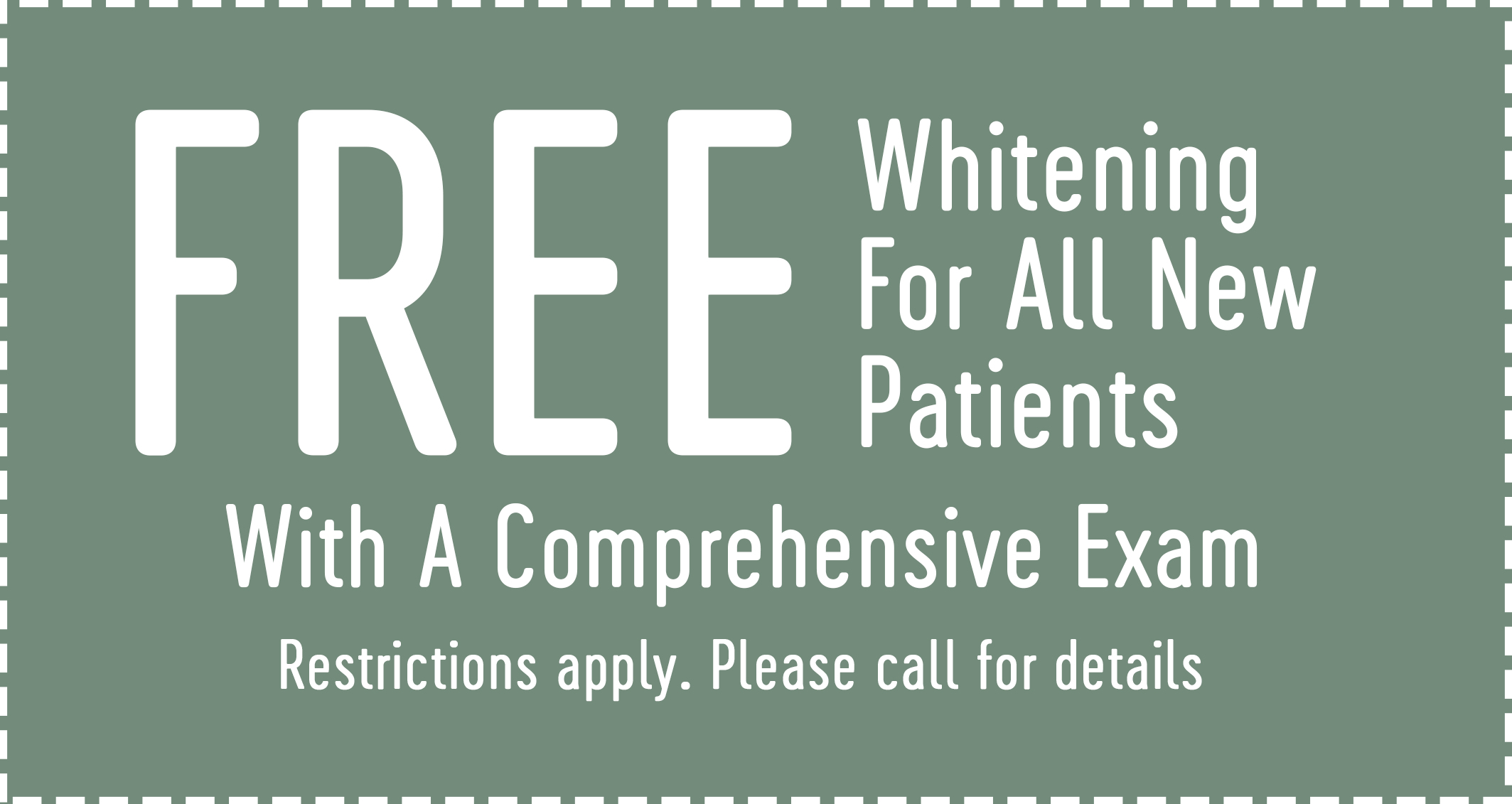 free whitening in raleigh nc